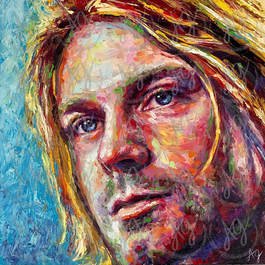 Toile "Kurt Cobain"
