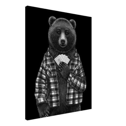 Canvas Lee the Grizzly